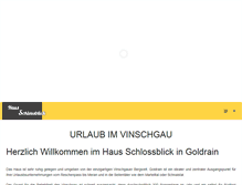 Tablet Screenshot of haus-schlossblick.com